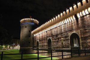 Castello Sforzesco di Milano by night