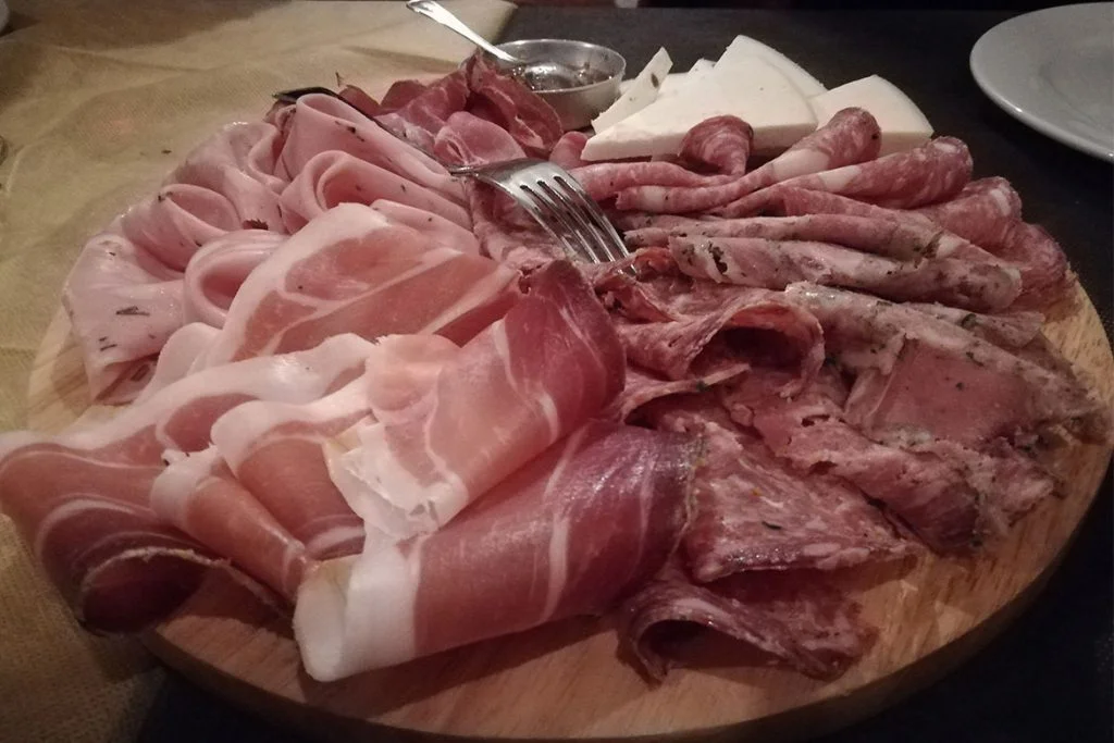 Tagliere d salumi toscani ad Arezzo