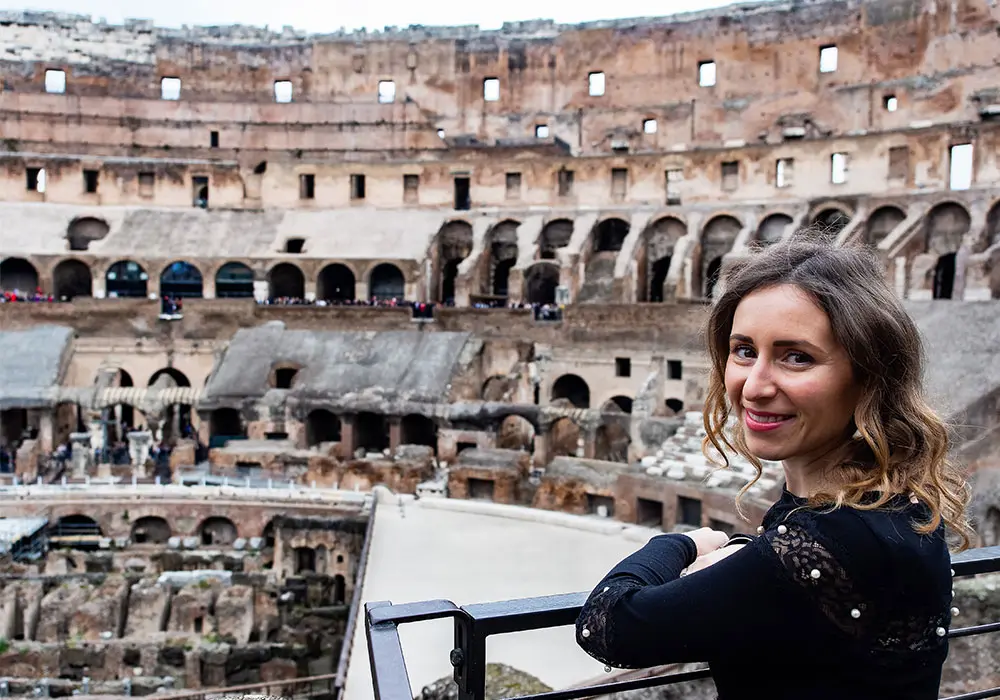 L'interno del Colosseo a Roma