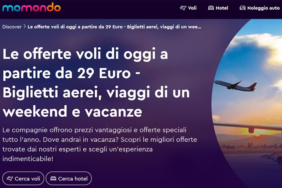 Offerte di viaggio su momondo 