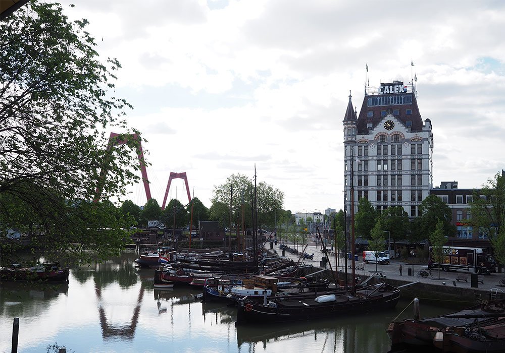 Willemsbrug e il vecchio porto di Rotterdam