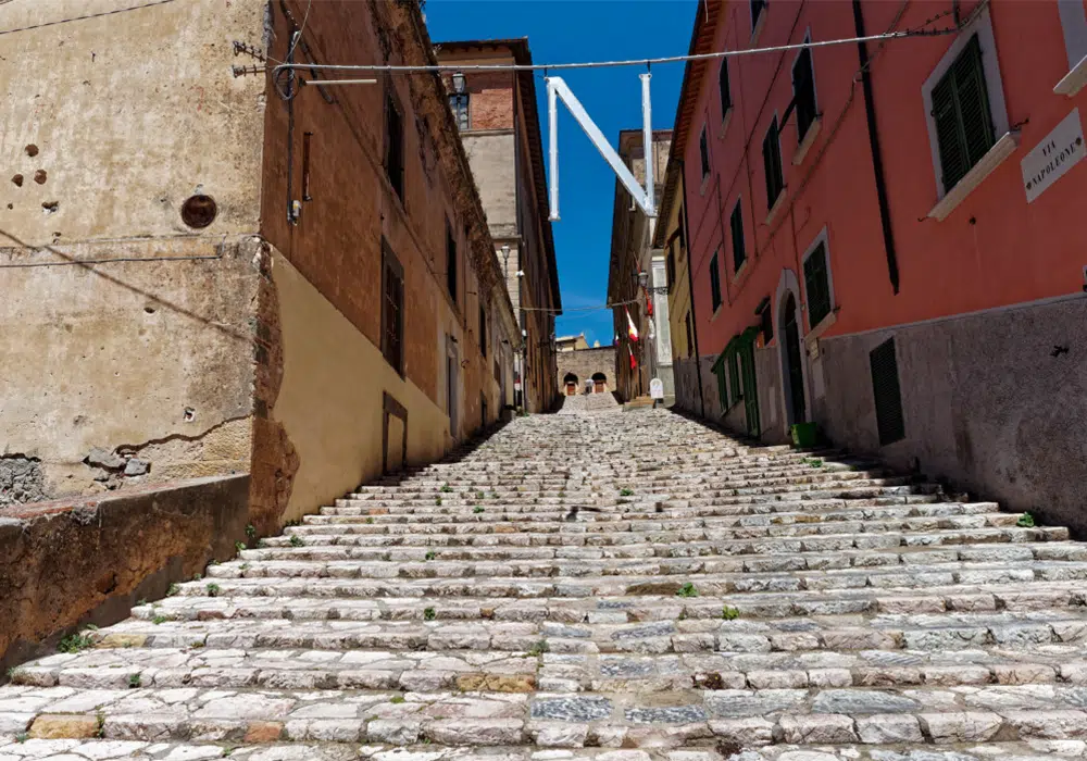 Scalinata di Via Napoleone all'Isola d'Elba
